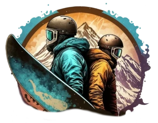snow mountain snowboarders